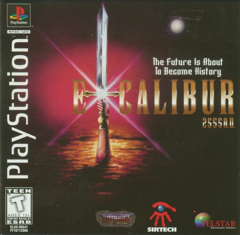 Excalibur 2555 A.D. box art for Playstation